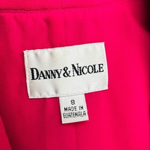 Vintage Danny & Nicole Dress Suit 2 Piece Pink Size 8 - Picture 3 of 8